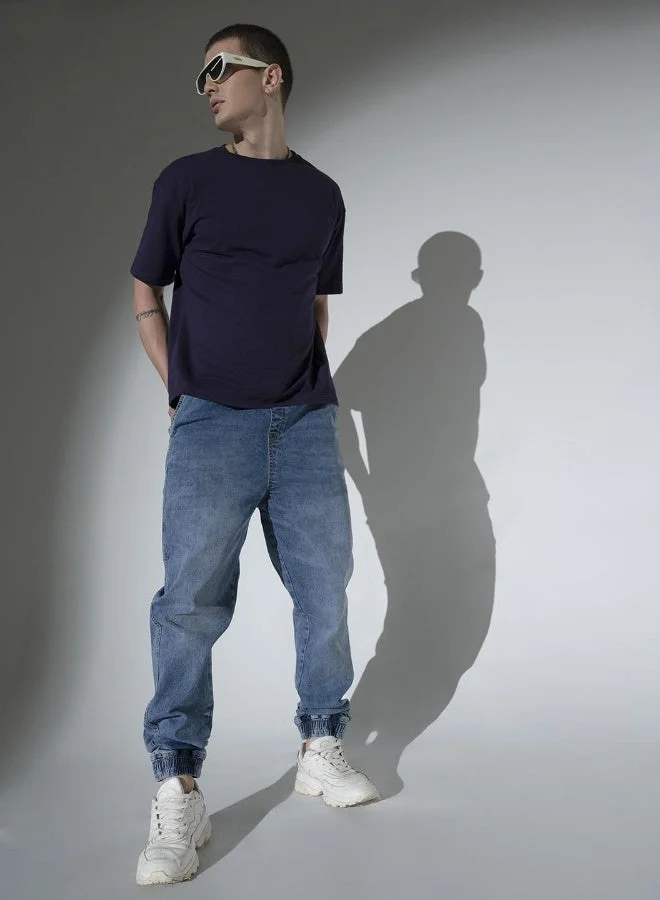 Mid Blue Jeans For Men